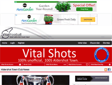 Tablet Screenshot of aldershot.vitalfootball.co.uk