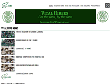 Tablet Screenshot of hibs.vitalfootball.co.uk