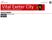 Tablet Screenshot of exeter.vitalfootball.co.uk
