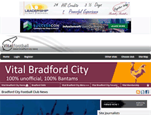 Tablet Screenshot of bradford.vitalfootball.co.uk