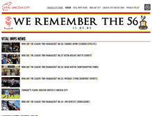 Tablet Screenshot of lincoln.vitalfootball.co.uk