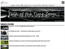 Tablet Screenshot of newcastle.vitalfootball.co.uk