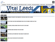 Tablet Screenshot of leeds.vitalfootball.co.uk