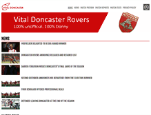 Tablet Screenshot of doncaster.vitalfootball.co.uk