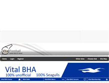 Tablet Screenshot of bha.vitalfootball.co.uk