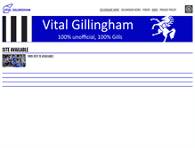 Tablet Screenshot of gillingham.vitalfootball.co.uk